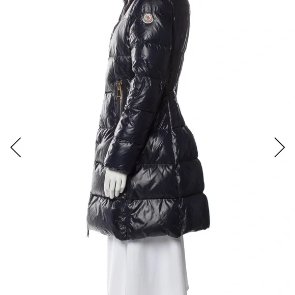 Moncler Joinville Shiny Black Puffer Jacket